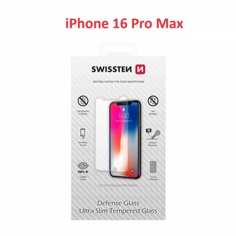 OCHRANNÉ TEMPEROVANÉ SKLO SWISSTEN PRO APPLE IPHONE 16 PRO MAX