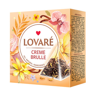 Lovaré Crème Brulee, černý čaj (15 pyramid) Lovaré Crème Brulee, černý čaj (15 pyramid)