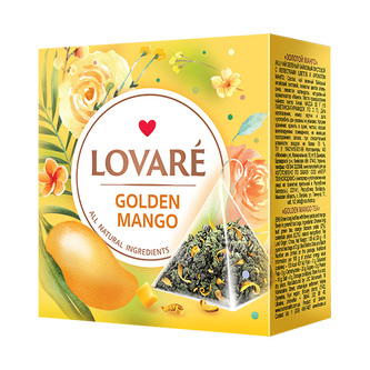 Lovaré Golden Mango, zelený čaj (15 pyramid) Lovaré Golden Mango, zelený čaj (15 pyramid)
