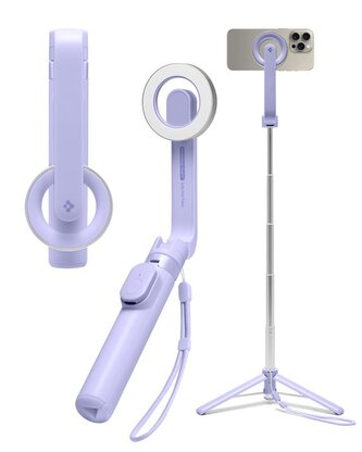 Spigen MagSafe Tripod Selfie Stick, lavender