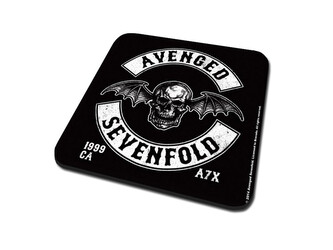 Podtácek Avenged Sevenfold - Deathbat Crest, 9.5 × 9.5 cm