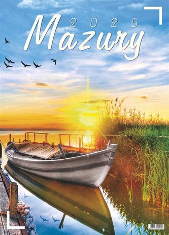 Kalendarz 2025 wieloplanszowy Mazury Kalendarz 2025 wieloplanszowy Mazury