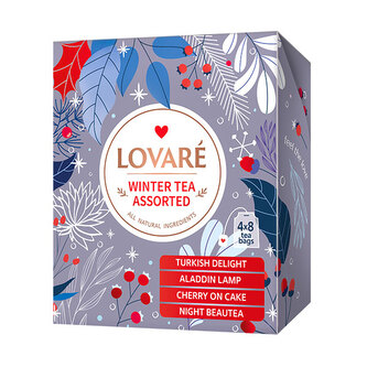 LOVARÉ WINTER Black Tea Assorted coll. 64g (32 sáčků, kolekce čajů) LOVARÉ WINTER Black Tea Assorted coll. 64g (32 sáčků, kolekce čajů)