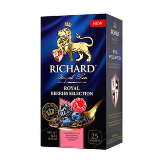 Richard Royal Berries Selection, černý čaj (25 sáčků) Richard Royal Berries Selection, černý čaj (25 sáčků)