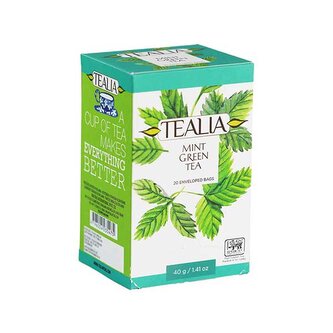 Tealia Mint Green Tea, zelený čaj (20 sáčků)