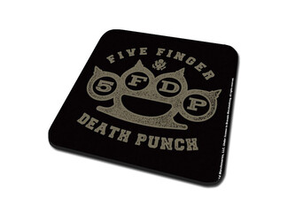 Podtácek Five Finger Death Punch – Brass Knuckle, 9.5 × 9.5 cm