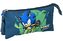 Trojitý penál na tužky Sonic Prime: Rychlost (23 x 22 x 2 cm)