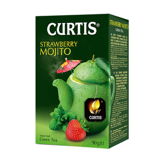 Curtis Strawberry Mojito, zelený čaj (90g) DMT 8/2024 Curtis Strawberry Mojito, zelený čaj (90g) DMT 8/2024