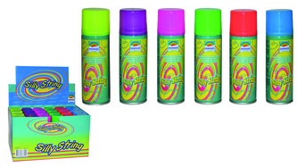 Párty špagety ve spreji, 6 barev, balení 24ks