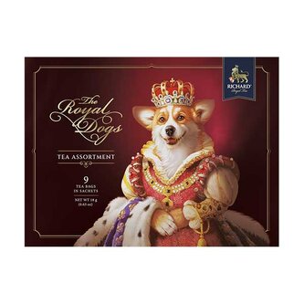 Richard Royal Dogs, kolekce černých čajů (9 sáčků) DMT 7,8/24 - Corgi Richard Royal Dogs, kolekce černých čajů (9 sáčků) DMT 7,8/24 - Corgi