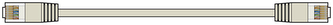 AV:link kabel U/UTP 1x RJ45 samec - 1x RJ45 samec, šedý, 20m