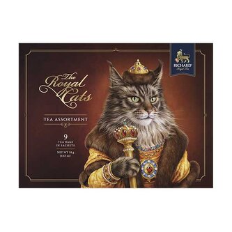 Richard Royal Cats, kolekce černých čajů (9 sáčků) DMT 7,8/2024 - Maine Coon