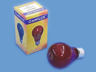 Omnilux A19 230V/25W E-27, červená