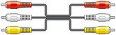 AV:link kabel 3x RCA samec - 3x RCA samec, 1.2m