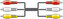 AV:link kabel 3x RCA samec - 3x RCA samec, 1.2m