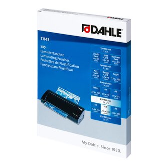 Dahle laminovací kapsy, A4, 2 x 125 µm, lesklé