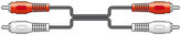 AV:link kabel 2x RCA samec - 2x RCA samec, 10m