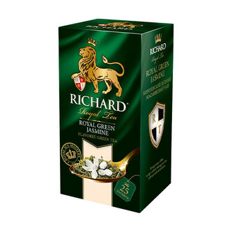 Richard Royal Green Jasmine, zelený čaj (25 sáčků) Richard Royal Green Jasmine, zelený čaj (25 sáčků)