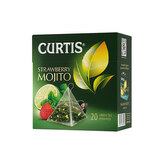 Curtis Strawberry Mojito, zelený čaj (18 sáčků)