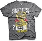 Tričko Cobra Kai - Strike First - Strike Hard - No Mercy, L