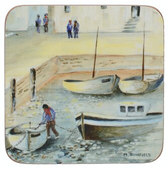 Korkové podložky pod skleničky Cornish Harbour