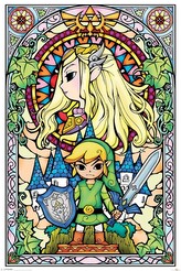Plakát, Obraz - Legend Of Zelda - Stained Glass, 61 × 91.5 cm