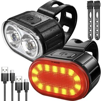 TRIZAND Sada LED osvětlení na kolo 2 ks TRIZAND Sada LED osvětlení na kolo 2 ks