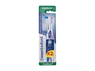 Mentadent Family Protection Klasický zubní kartáček Toothbrush 2 balení Medium unisex