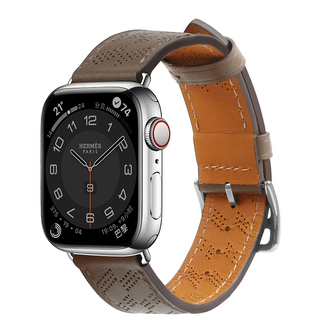 Strap Leather skórzany pasek Apple Watch Ultra, SE, 9, 8, 7, 6, 5, 4, 3, 2, 1 (49, 45, 44, 42 mm) opaska bransoleta ciemnobrązowy