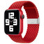 Strap Fabric opaska do Watch Ultra / 9 / 8 / 7 / 6 / SE / 5 / 4 / 3 / 2 (49mm / 45mm / 44mm / 42mm) pleciony materiałowy pasek bransoletka do zegarka czerwony
