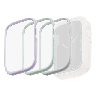 Ramka do etui Uniq Moduo 3w1 na Apple Watch 4/5/6/7/8/SE/SE2 40/41mm - szałwiowa, liliowa, biała