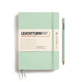 Leuchtturm1917 Zápisník Mint Green Medium A5 tečkovaný Leuchtturm1917 Zápisník Mint Green Medium A5 tečkovaný