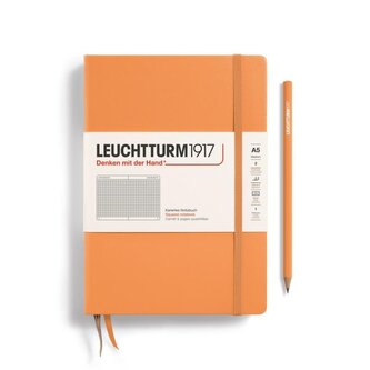 Leuchtturm1917 Zápisník Apricot Medium A5 čtverečkovaný Leuchtturm1917 Zápisník Apricot Medium A5 čtverečkovaný