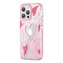 Kingxbar Heart Star Series etui iPhone 14 Pro Max etui w gwiazdki pink heart