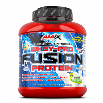 Amix Whey-Pro FUSION 2300 g lime yogurt (limeta-jogurt)