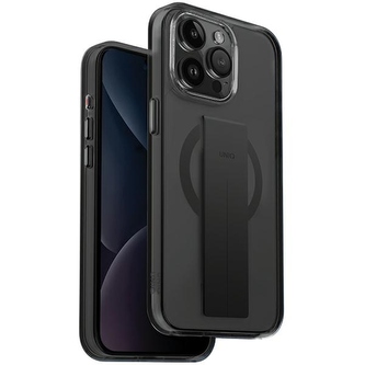 Etui UNIQ Heldro Mag Magclick Charging na iPhone 15 Pro Max - czarne