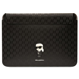 Pokrowiec Karl Lagerfeld Saffiano Monogram Ikonik na laptopa 16" - czarny
