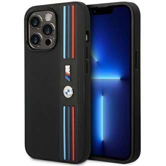 Etui BMW Tricolor M Collection na iPhone 14 Pro - czarne