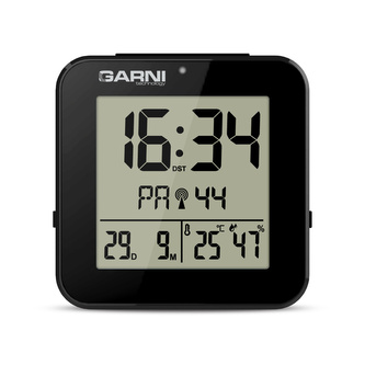 Digitální budík s měřením vnitřní teploty a rel. vlhkosti GARNI 138B