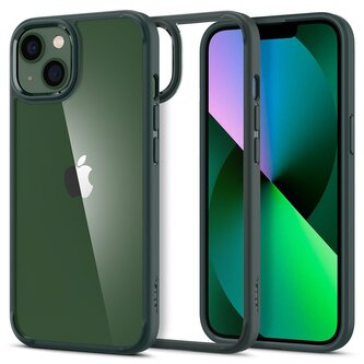 Etui Spigen Ultra Hybrid na iPhone 13 - ciemnozielone