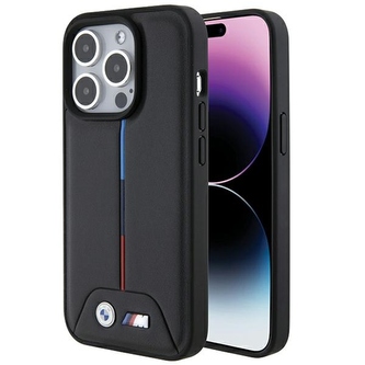 Etui BMW Quilted Tricolor na iPhone 15 Pro Max - czarne