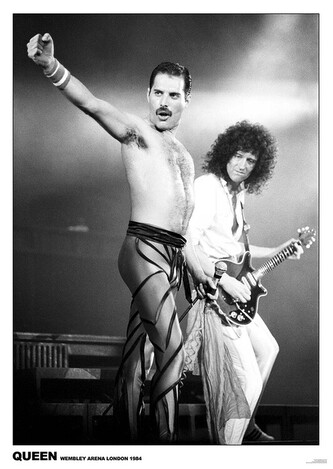 Plakát, Obraz - Queen - Wembley 1984, 59.4 × 84.1 cm