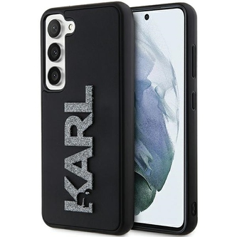 Etui Karl Lagerfeld 3D Rubber Glitter Logo na Samsung Galaxy S23 - czarne