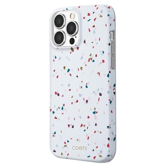 Etui Uniq Coehl Terrazzo na iPhone 13 Pro Max - białe