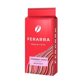 FERARRA Strawberry Choco 250 g (mletá káva) FERARRA Strawberry Choco 250 g (mletá káva)