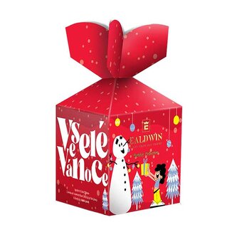 EALDWIN Xmas Holiday Collection 10g (5 sáčků, černý/zelený čaj) - Červená
