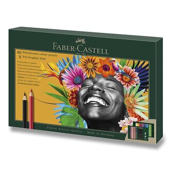 Sada Faber-Castell Polychromos & Pitt Graphite Matt 50 ks