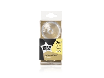 Silikonová savička Tommee Tippee C2N 0 +, 2 ks; 0-3měsíců