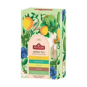 HYSON Green tea Assorted 37g (20 sáčků, kolekce čajů) HYSON Green tea Assorted 37g (20 sáčků, kolekce čajů)