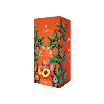 EALDWIN Apple & Peach 40g (20 sáčků, černý čaj) EALDWIN Apple & Peach 40g (20 sáčků, černý čaj)